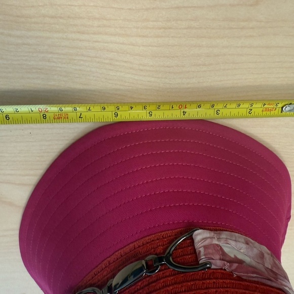 Badgley Mischka Vibrant Red and Pink Hat - Picture 10 of 14